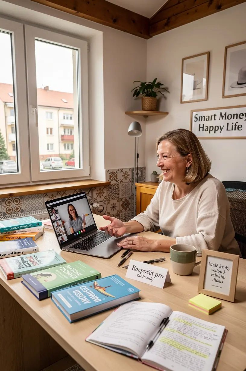 Graf znázorňující růst úspor a finanční plánování pro každodenní rozhodnutí.